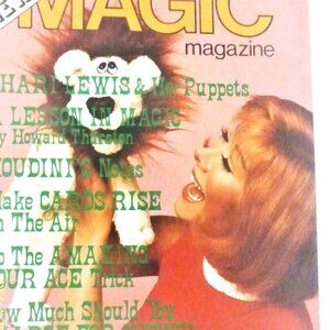 COPY - April 1977 Houdini's MAGIC MAGAZINE Magician Book Houdini Magic Tricks